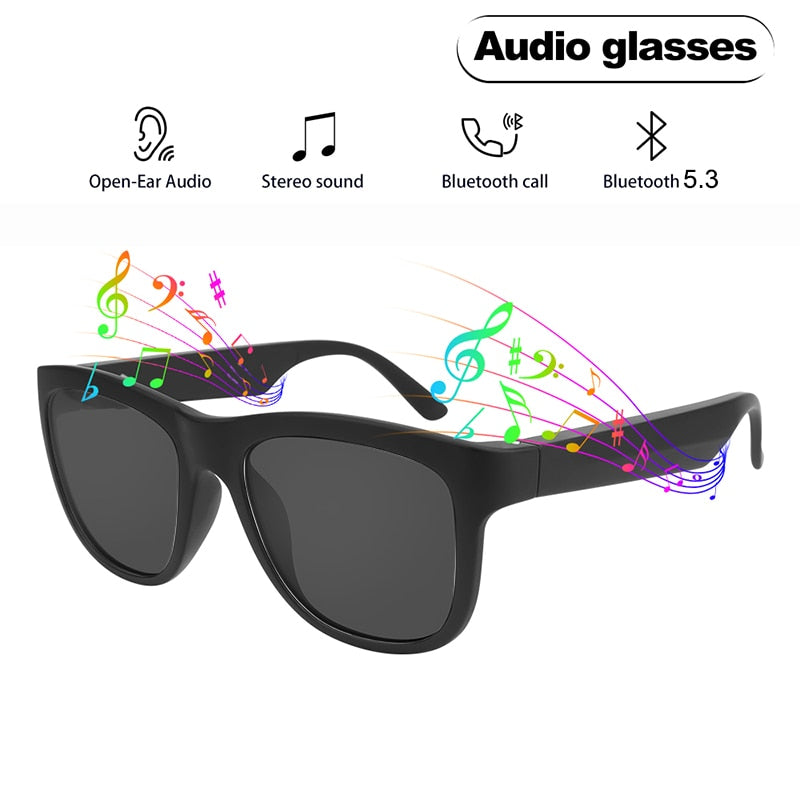 Gafas de sol inteligentes F06 con bluetooth, auriculares, protección UV, botón táctil, TWS